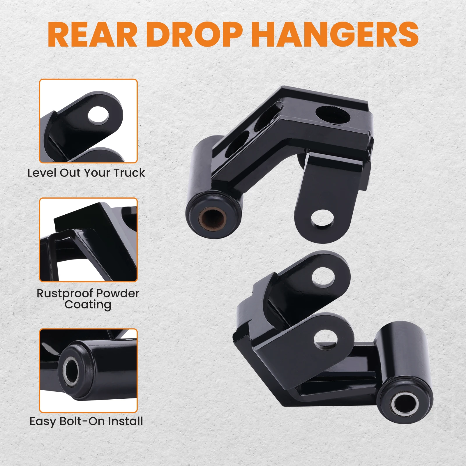 Drop Lowering Shackles Leveling Kit For Dodge Ram 2500 3500 2WD 4WD 2003-2013 2