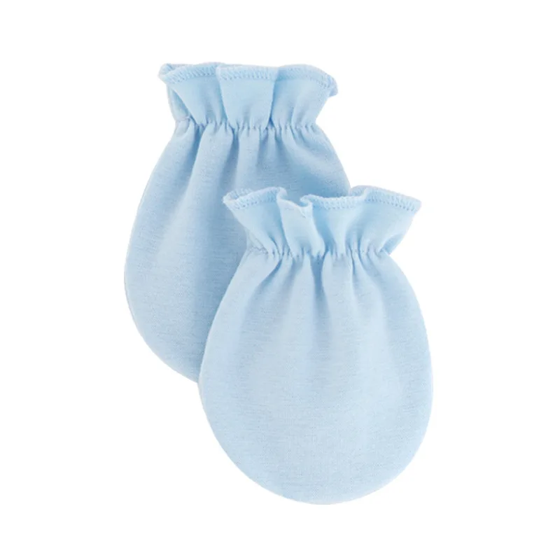 Spring And Autumn Baby Anti-Grab Gloves Single Layer Summer Baby Gloves Solid Color Newborn Elastic 0-1 Years Old Mitones