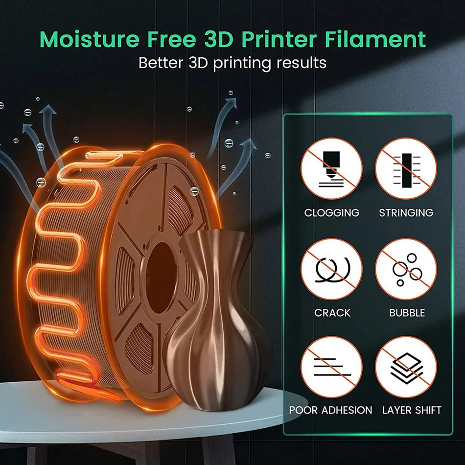 SUNLU S2 필라멘트 건조기 박스, 선풍기 360 ° 가열 3D 프린터 필라멘트 탈수기, PLA 필라멘트, TPU, PETG, ABS 1kg 스풀