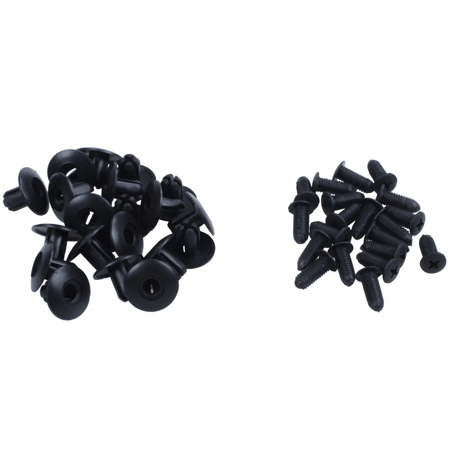 

20 pcs 8mm x 20mm Car Buckle Black Seal Clips