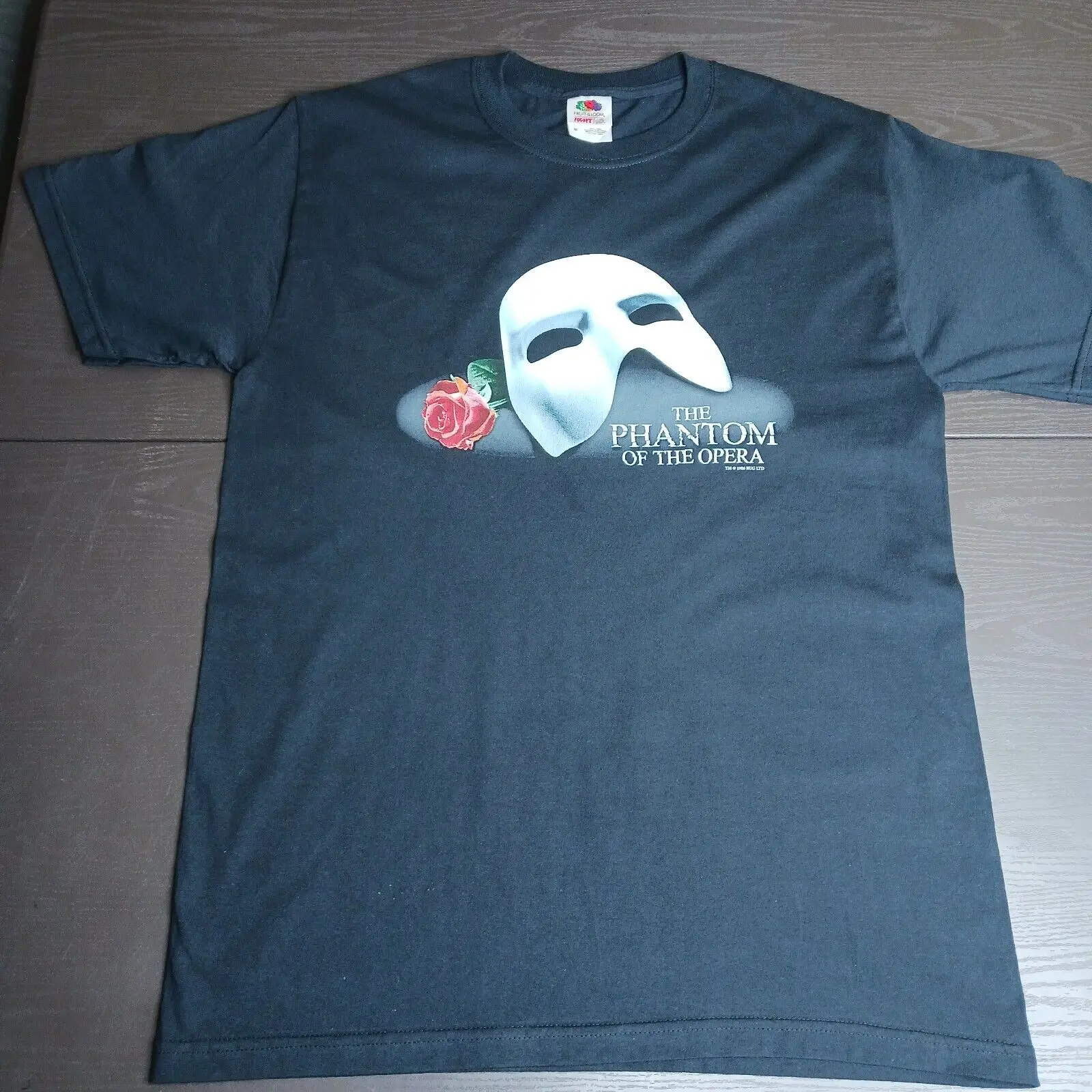Vtg 1986 The Phantom Of The Opera T Shirt Fruit Loom Black Broadway Size Medium