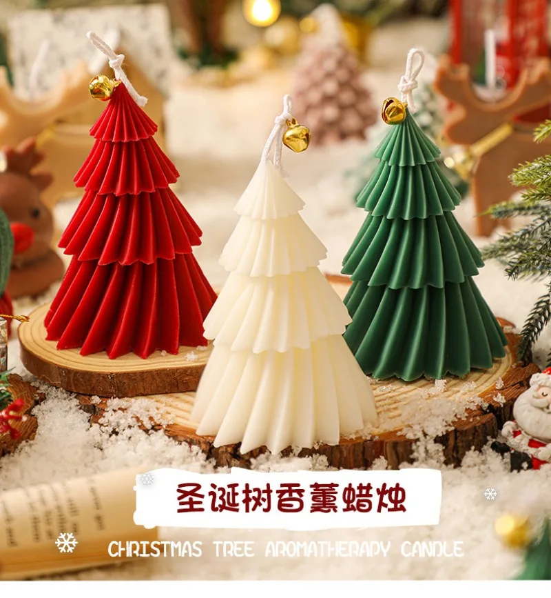 Description Picture 5 of itemChristmas Tree Scented Candles Silicone Mold DIY Aromath Candle Soap Making Tools Resin Molds Christmas Candle Scented Decor