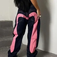 Retro 90s Japanese Style Street Personality Printed Straight DenimTrousers Y2K Rock Gothic Punk Loose Jeans Couple Clothing - Image 6