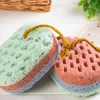 2 Pcs Bath Sponge Exfoliator Shower Sponges Scrubbers Bathing Tools Sponges For Bath Brushes Household Merchandises Bath 4