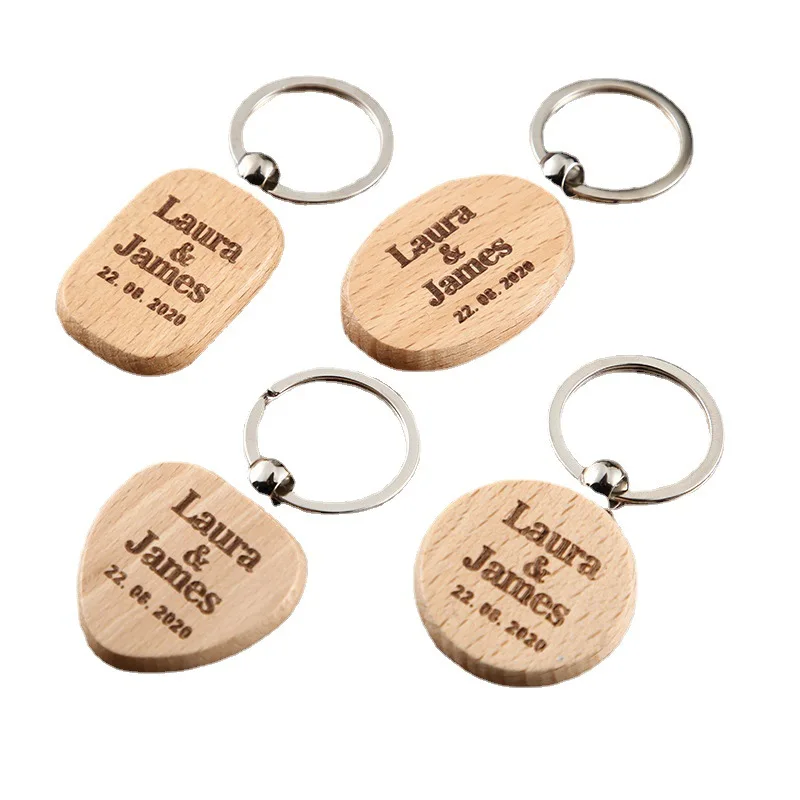 Personalized Wooden Keychain