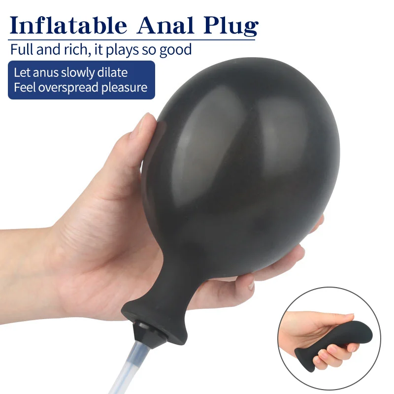 Vibrating Inflatable Anal Plug Remote Control Prostate Massager_voghion.com