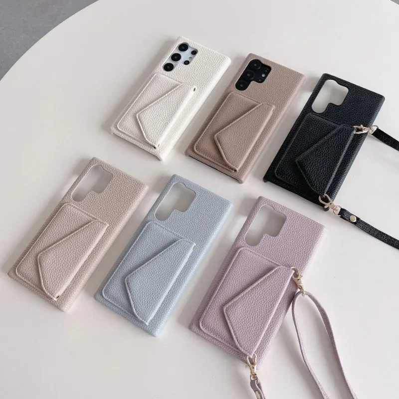 Crossbody Leather Phone Case Wallet with Card Holder Cover