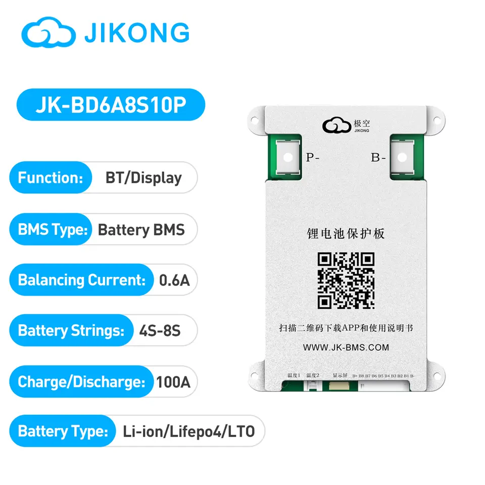 JIKONG JKBMS Smart Active BMS 8S-24S Li-ion/ Lifepo4/ LTO 0.4A-2A Battery Balance Management System 80A 100A 120A 150A 200A 300A image 20