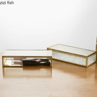 Glass Storage Boxes Cosmetics Jewelry Organizing Boxes Creative Household Phnom Penh Jewellery Beauty Brush Storage Containers 2