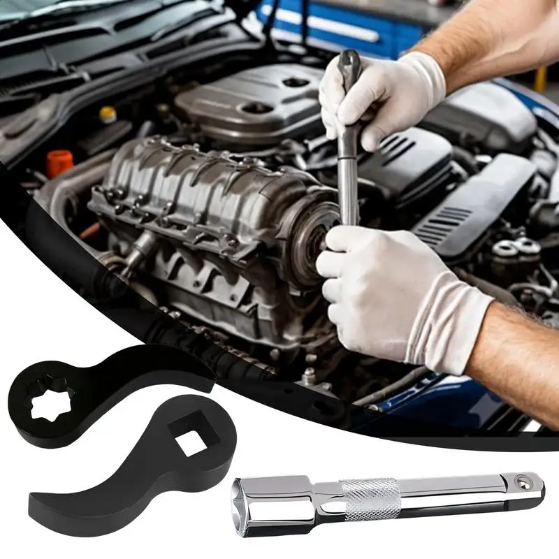 Pry Bar Wrench Adaptor Head Tight Space Wrench Crow Bar Adapter Portable Crowbar Adapter Head Tool For Home Small Spaces