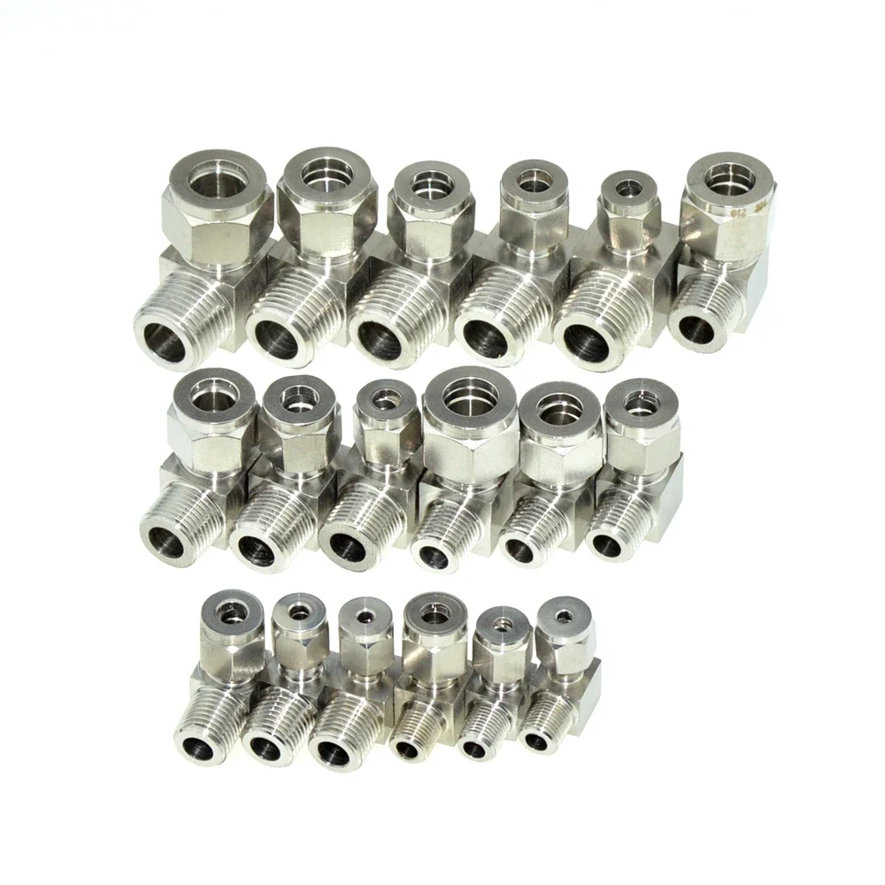 Pipe Fitting SS 304 Ferrule Compression Connector 1/8 1/4 3/8 1/2 NPT PT Thread 6 8 10 12mm 1/4 1/2 Tube Stainless Steel Adapter,hose pipe fitting,pipe fitting,water pipe fitting