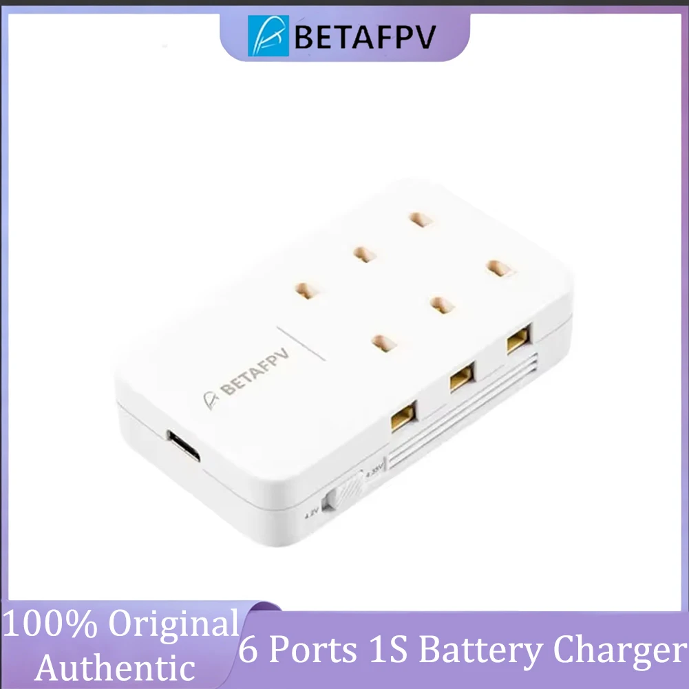 Chargeur 6 ports 1S BT2.0/PH2.0 30W Type-C pour batterie FPV LiHV