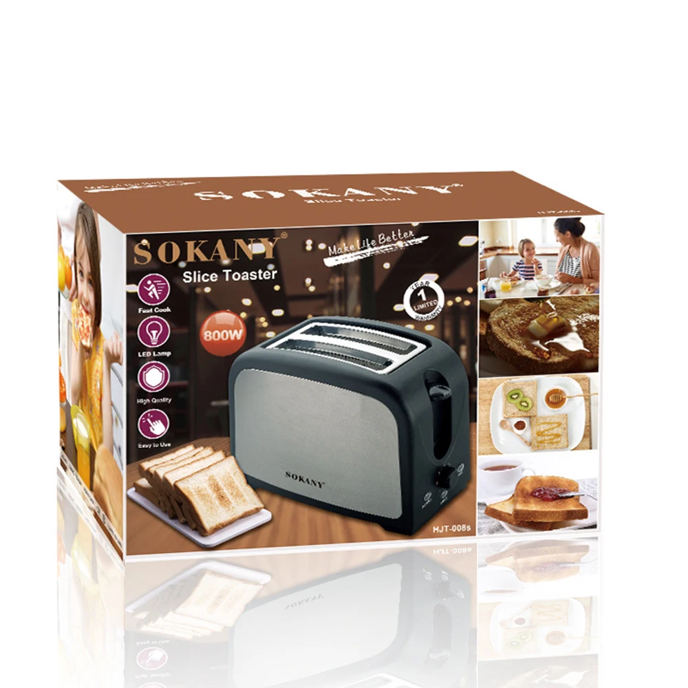 SOKANY008S Household Small Toaster Multifunctional Spit Driver Portable Home Breakfast Machine Dormitory Office Advanced Toaster