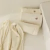 Fleece Baby Blanket Newborn Autumn Winter Swaddling Blankets Soft Warm Stroller Cover Bedding Bear Embroidery Babies Accessories 5