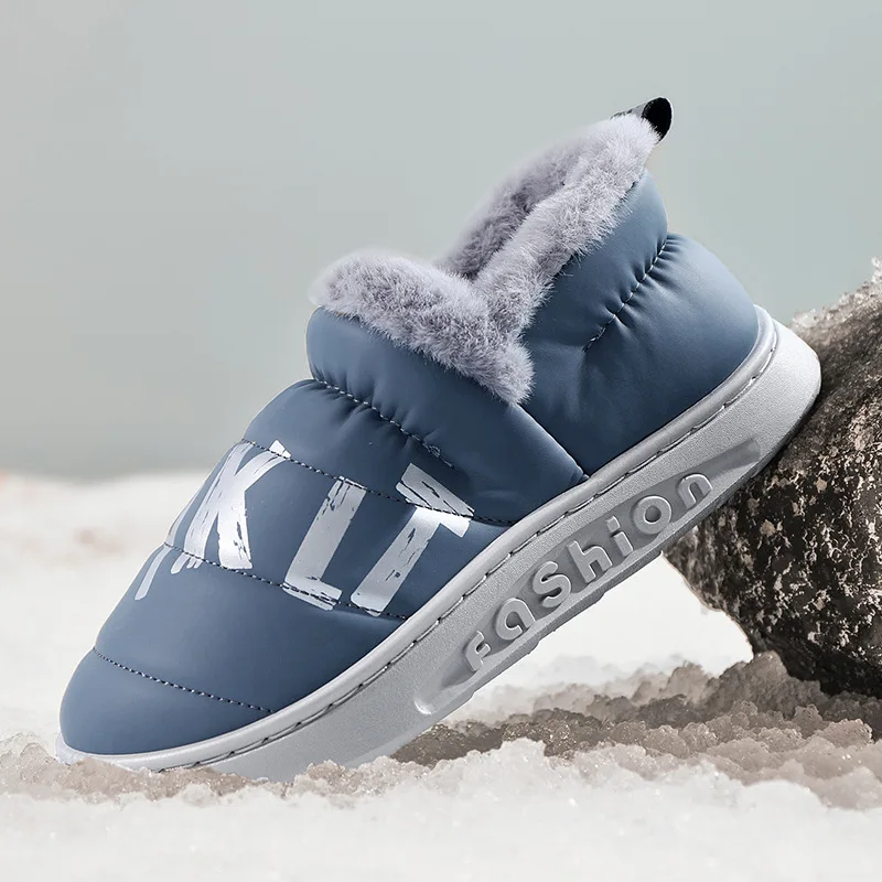 

Мужские зимние ботинки 2024, зимняя уличная Модная легкая плюшевая теплая Модная хлопковая обувь, Корейская версия, Спортивная повседневная обувь