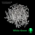 100pcs White-Green