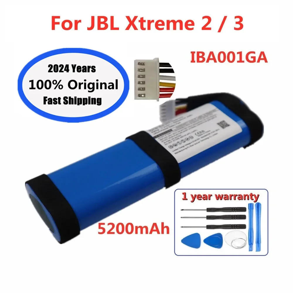 

2024 Years New 100% Original Speaker Battery for JBL xtreme2 Xtreme 2 / xtreme3 Xtreme 3 IBA001GA 5200mAh Player Speaker Bateria