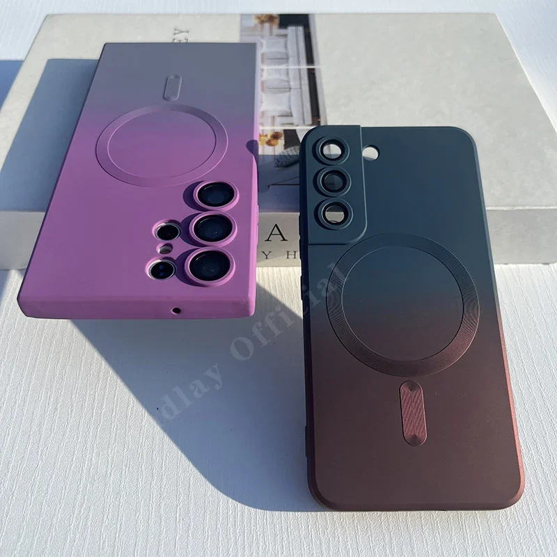 Мягкий матовый чехол с градиентом для Samsung S20, S20Plus, S20FE, S20Ultra, S24Ultra, S24, S21Plus, S21Ultra, S22, S22Ultra, S23, S23Ultra, Note20U