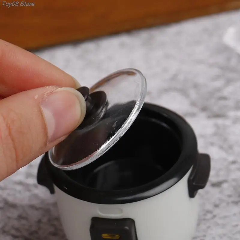 Doll House Toys 1Pcs 1/12 Scale Miniature Dollhouse Rice Cooker Pretend Play Kitchen Appliance Accessories