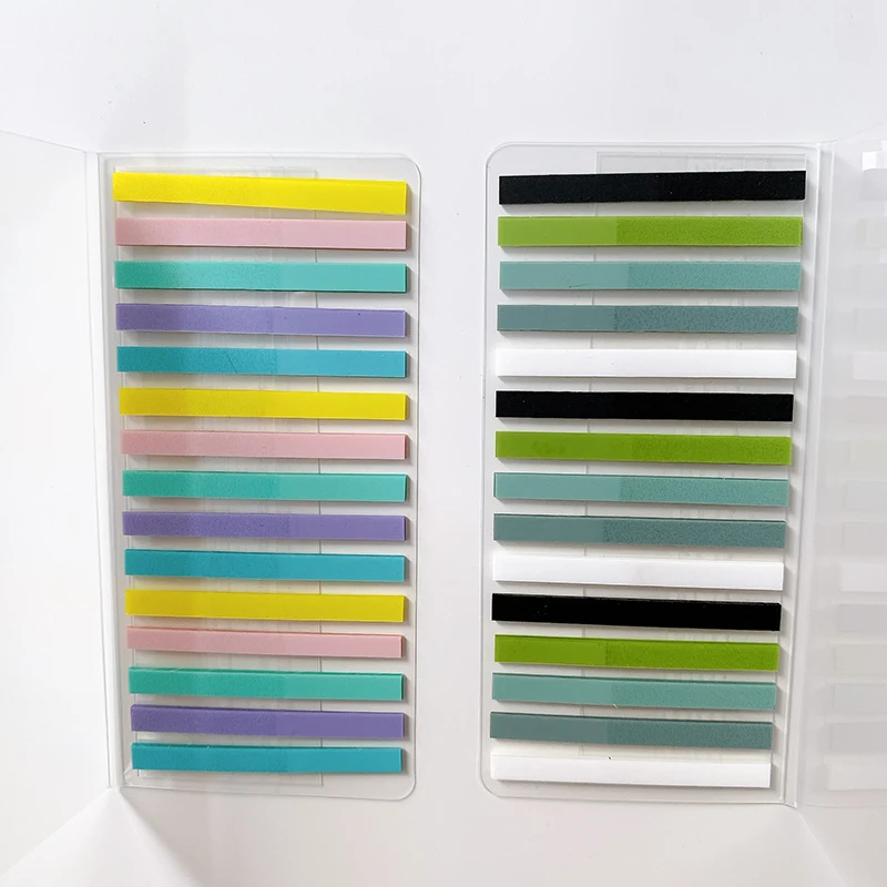 

300 шт. в упаковке, тонкая прозрачная мини-закладка для записей, яркие наклейки-полоски, стикеры, канцелярские уведомления