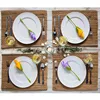Fashion Leaves Flower Paper Roll Dining Table Napkin Holder Rack Serviette Organizer Tissue Storage Decor 4pc/lot 6
