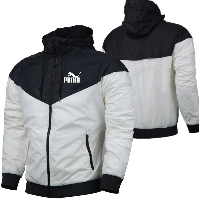 

Мужская Спортивная ветровка, тонкая куртка, уличный Повседневный солнцезащитный костюм с капюшоном