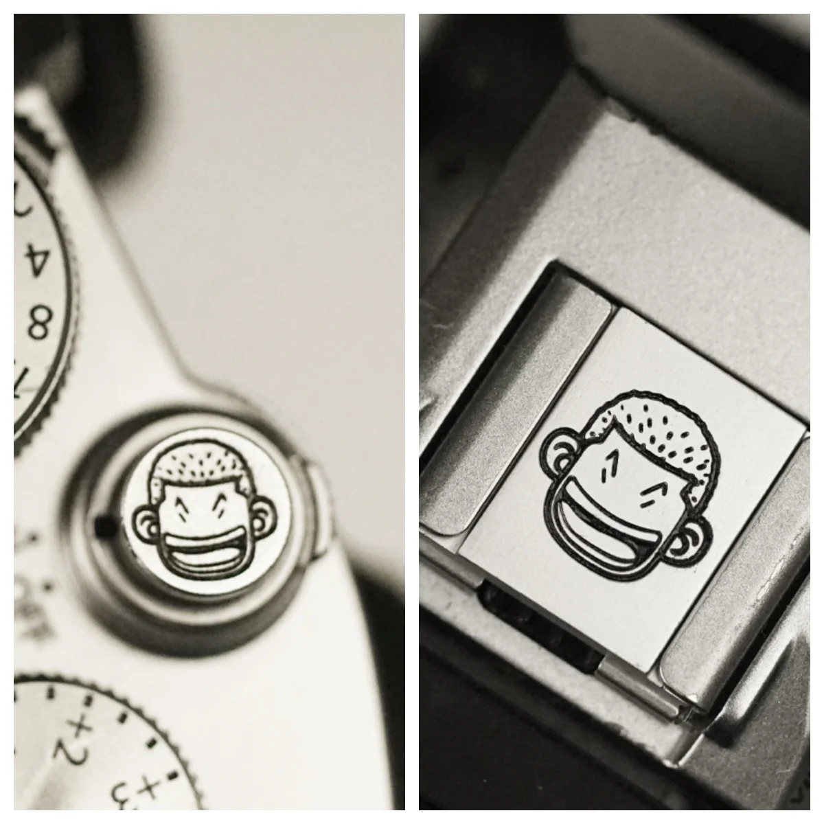 Per Leica M10 Sl2 Sony A1 A7C Nikon Copriscarpe Caldo Fujifilm Gfx100S Xt4 Xs20 Copertura Dell'Otturatore Della Fotocamera Decorazione In Metallo