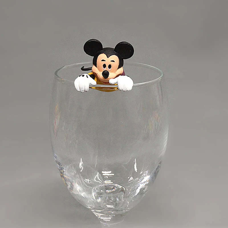 3 teile/satz Disney Mickey Maus Auf Den Rand Der Tasse Pvc Action
