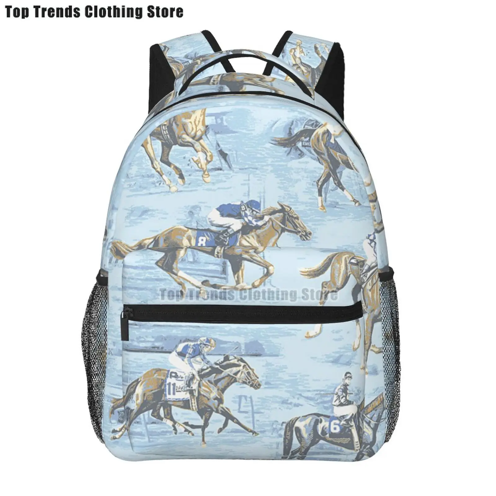 Zaino Scolastico Per Bambini Con Cavallo In Corsa | Leggero Con Tracolla Regolabile | Capiente Per Libri E Computer | Regalo Per Ragazzi E Ragazze - 4