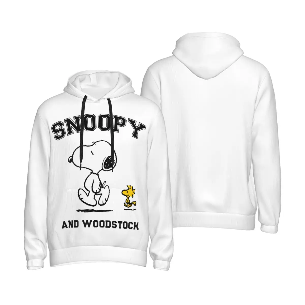 thumbnail image 1 of Sudadera con capucha de Snoopy y Charlie Brown para hombre y mujer, sudadera de manga larga con estampado de Peanuts, camisa con capucha y cordón con bolsillo tipo canguro, 1 of 4