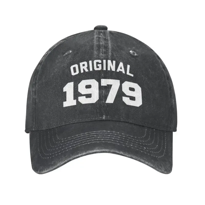 

Punk Cotton Original 1979 Funny Birthday Gift Baseball Cap for Women Men Breathable Dad Hat Sun Protection