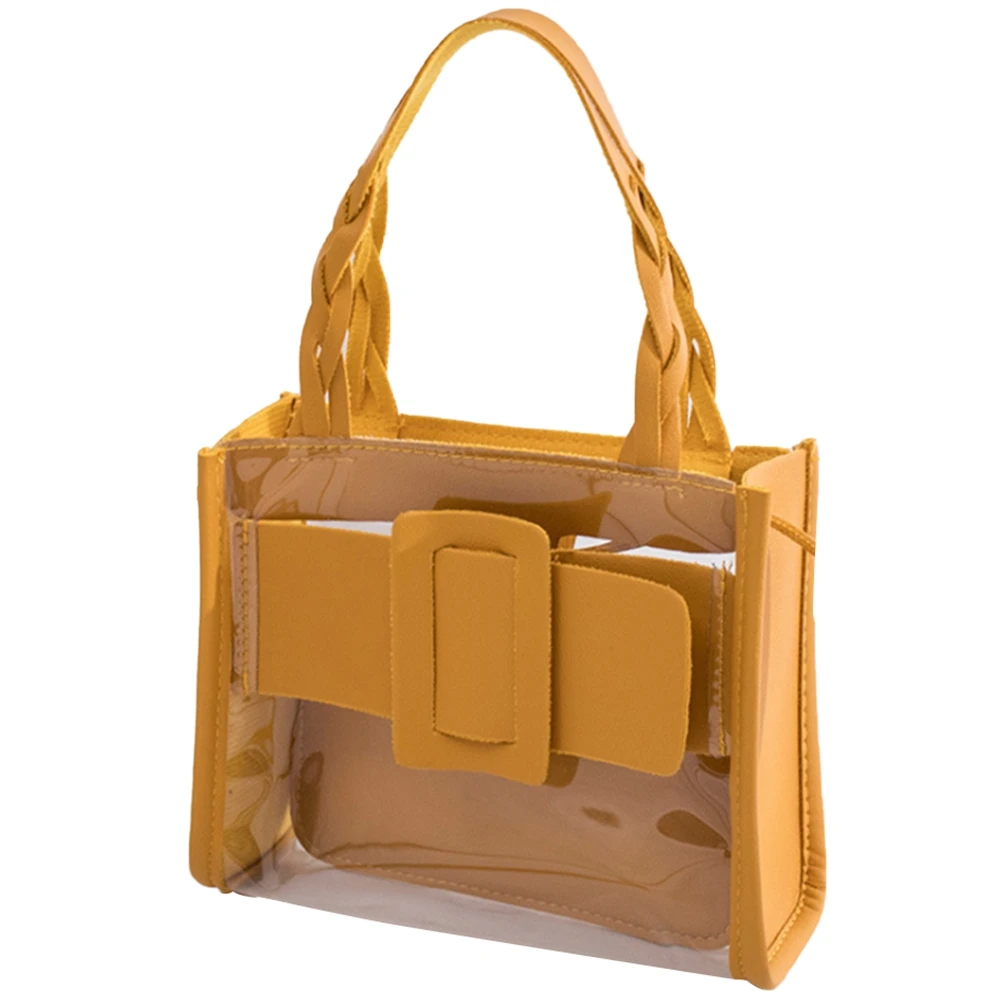 

Модная женская прозрачная Желейная сумка карамельных цветов с клапаном, Женская Повседневная сумка-мессенджер через плечо с пряжкой, сумка через плечо