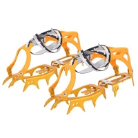 14 Teeth Ice Gripper Walking Crampons Ultralight Aluminum Alloy Mountaineering Crampons Equipment 1