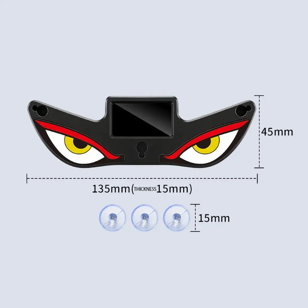 Luce di Avvertimento Solare LED DEMON EYE, Luce al Neon Respirante, Decorazione Auto, Luci Atmosfera per Lunotto Posteriore, Accessori Auto - immagine 6