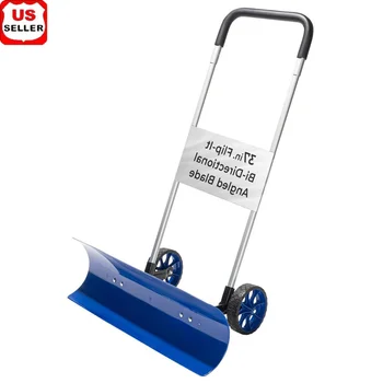 Wheeled Snow Pusher & Plow Shovel 1