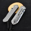 Chris Reeve CR S35VN Blade Ball Bearing  Stone Wash Titanium Alloy Survival Tool Outdoor Camping Knife High Hardness Sharp EDC 4