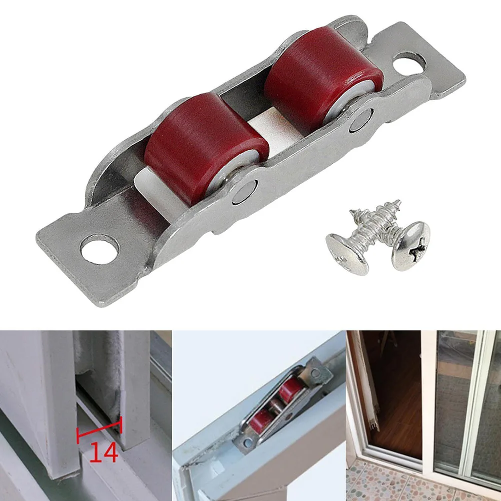 Description Picture 2 of itemDoor Hardware Door Sliding Roller 1Pc Pulley Sliding Door Roller Runner Wheel Stainless Steel Track Pulley Practical Useful
