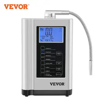 VEVOR Alkaline Water Ionizer PH3.5-10.5 Hydrogen Generator Machine Drinking Purifier Filter 7 Water Settings for Home Appliance