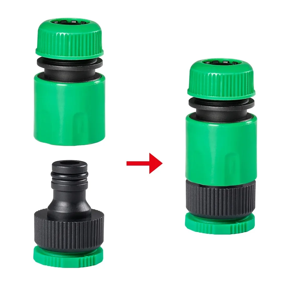 Hose Connector Garden Watering Hose ABS Quick Connector 1/2&rdquo; End Double Male Coupling Joint Adapter Extender Set For Pipe Tube