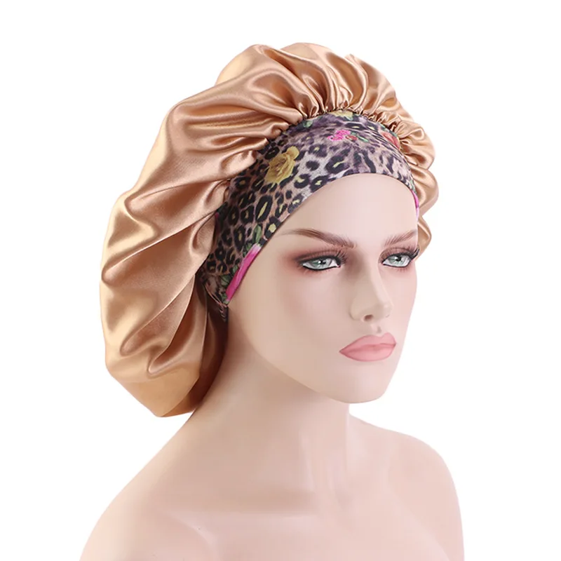 Hair Bonnet for Sleeping Silk Hat Satin Hat Hair Night To Sleep Bonnets Silk YM02 3