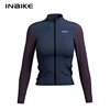 INBIKE Winter Women's Cycling Jersey Long-Sleeved Fleece Warm Outdoor Bicycle Riding Clothing Jersey MTB Sportswear Full Zipper 1
