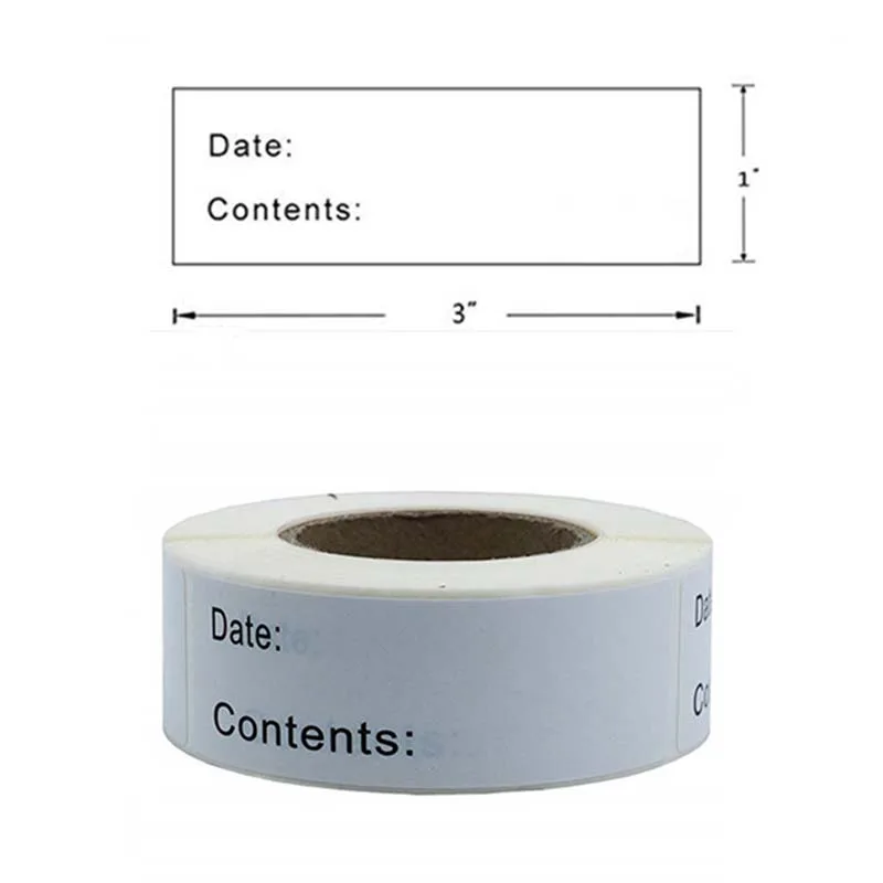 Label Stickers For Freezer Refrigerator Food Storage