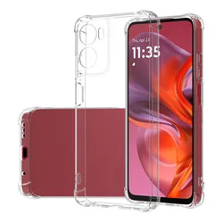 High-Quality Transparent Phone Case with Camera Protection - Soft Clear Original Back Cover for Moto G05 (Clear)