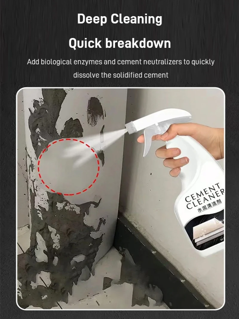 Cement Cleaner Tile Cleaning Concrete Cement Buster Removal Cleaner Dissolving Tile