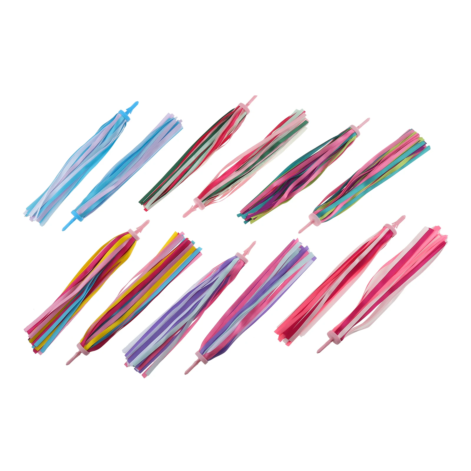 2Pcs Bicycle Handlebar Streamers Colorful Tassel Children Kids Scooter Bike Bicycle Decor Ribbon Tassel Ribbons Girl Boys Gift
