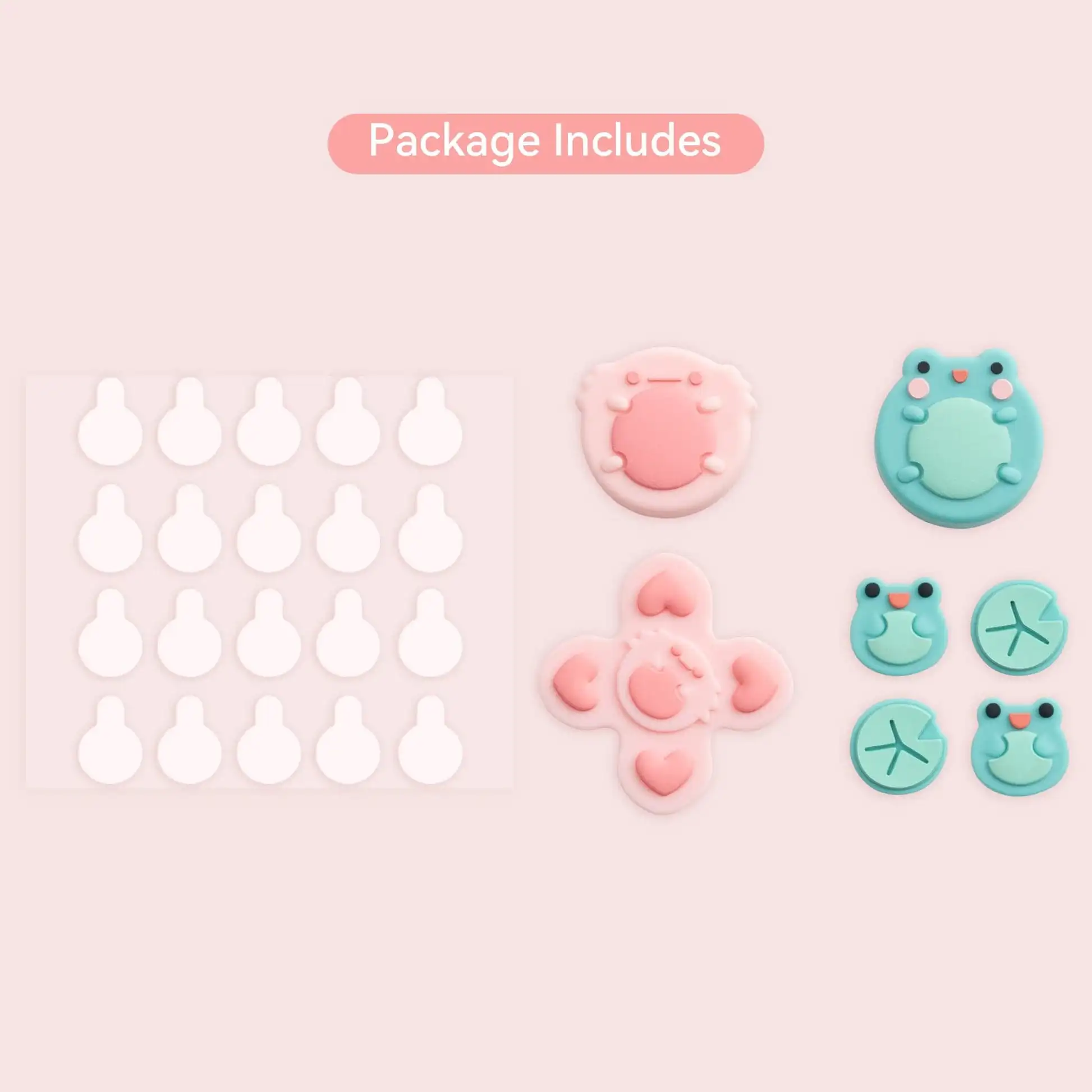Geekshare Sapo Silicone Abxy Botões Chave Adesivo Joystick Capa Caps para Nintendo Switch Oled Cross D-pad Thumb Grips Sets - Image 3