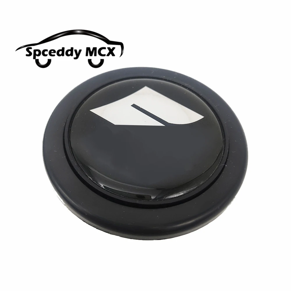 Botón de bocina para volante de automóvil, plástico ABS, universal, JDM Racing, modificado