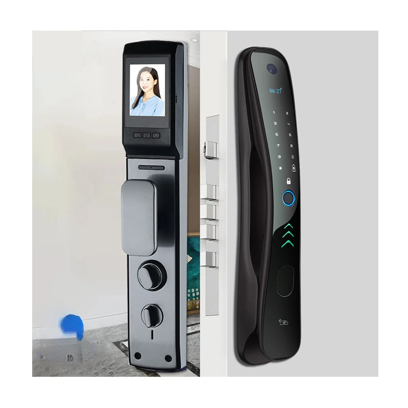 

Умный дверной замок с камерой, умный цифровой замок, новый биометрический замок со сканером отпечатков пальцев