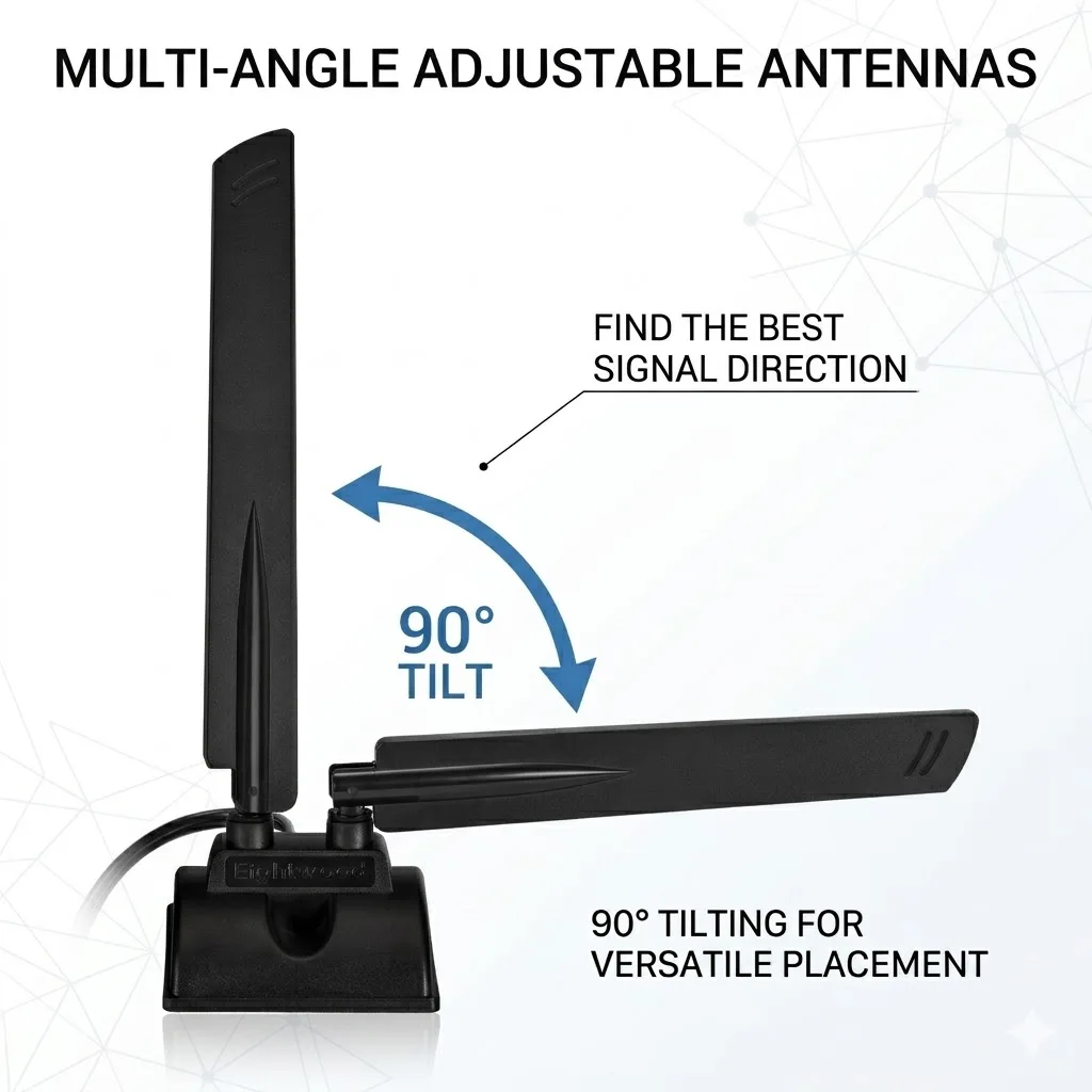 WiFi 6E Tri Band 6GHz 5GHz 2.4GHz Antenna for PC