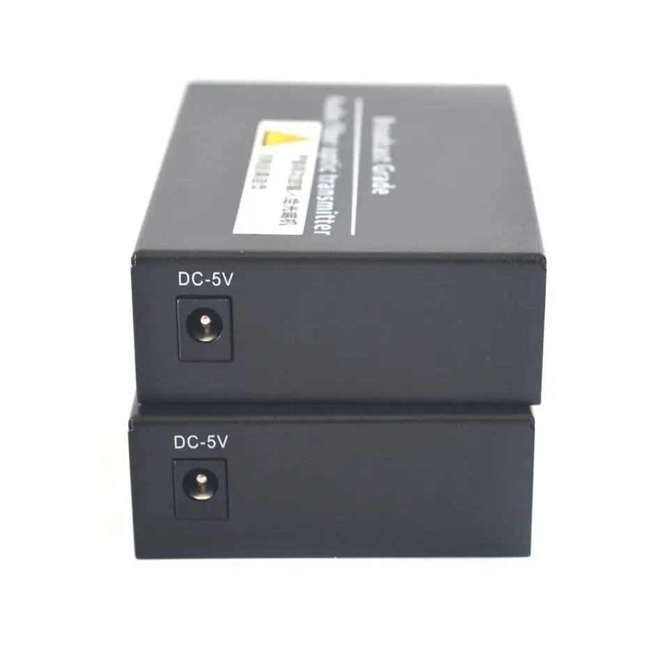 2 channels Audio over Fiber Optic Media Converters-Singlmode Fiber up 20Km Multimode 500m for Broadcasting Intercom System fiber optical media converter